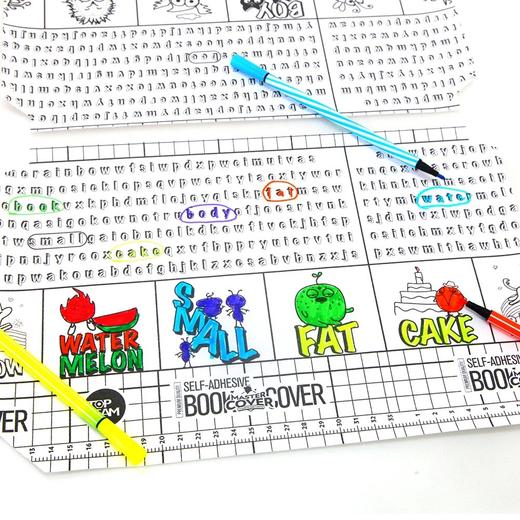 【开学季】麦思考开张自粘书皮（透明版）/麦思考-环保新材料书套（混装） 商品图9