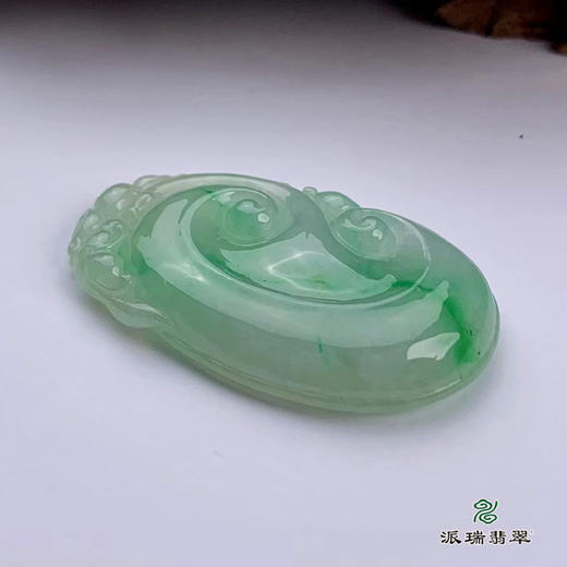 派瑞翡翠 翡翠挂件 糯种 飘花 商品图4