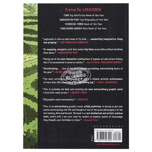 【中商原版】罗素的故事 豆瓣阅读 英文原版 Logicomix: an epic search for truth Apostolos Doxiadis 商品图1