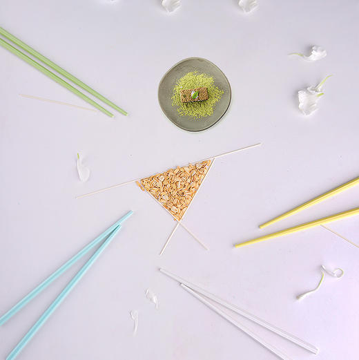 环保防霉的钻石玉米筷 谷的家 可降解、不会发霉，0重金属、油漆、塑化剂，磨砂筷尾夹菜不滑、家居新选择 商品图3