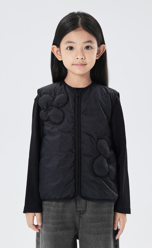 江南布衣童  22年秋款  无袖马甲合身羽绒马甲  1M8C12130 商品图6