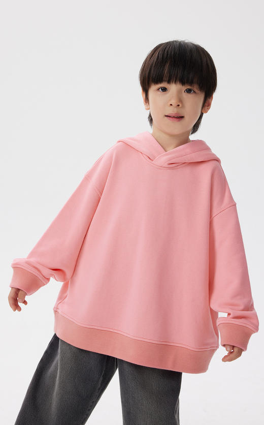 江南布衣童  22年秋款棉质连帽舒适套头卫衣  1M8411880 商品图3