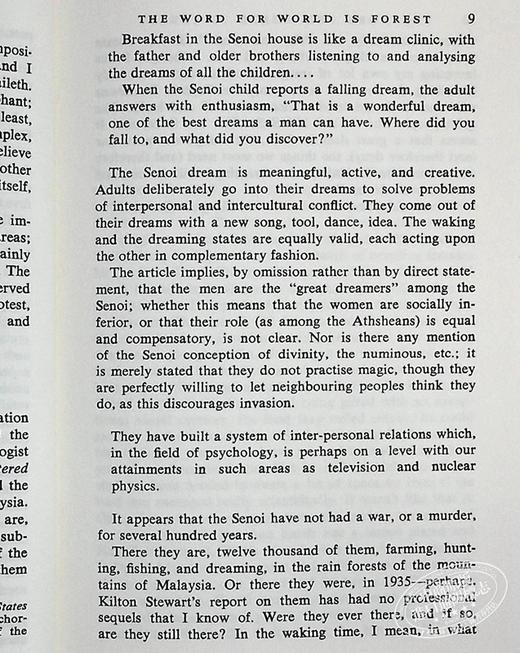 预售 【中商原版】世界的词语是森林 厄休拉勒古恩作品 雨果奖中篇小说 The Word for World is Forest 英文原版  Ursula K Le Guin 商品图5