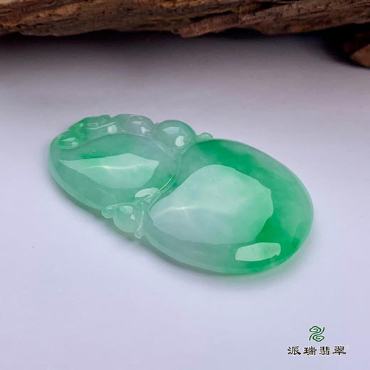 派瑞翡翠 翡翠挂件 糯种 飘花 商品图3