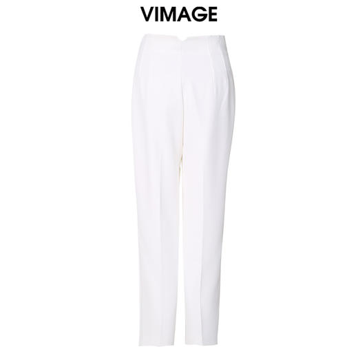 VIMAGE纬漫纪秋季新款高腰通勤简约百搭显瘦裤子V1805411 商品图1