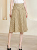 剩M 米思阳2024秋季新款时尚经典赫本风裙简约纯色百搭大摆半身裙2890 商品缩略图1