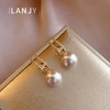 【法式简奢风耳饰】珍珠耳饰，新款潮，丢了一只耳环，独特法式清冷感，轻奢纯银耳钉女-QB 商品缩略图0