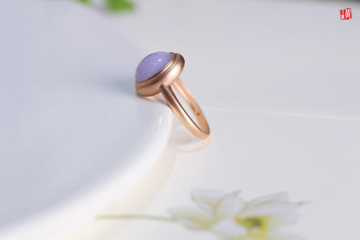 天然紫翡戒指 镶嵌：18K金 商品图2