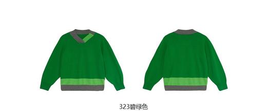 江南布衣童 22年秋款   V领棉质套头宽松长袖毛衫 1M8311750 商品图8