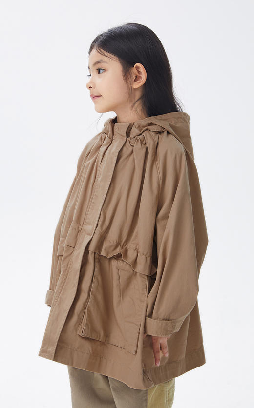 江南布衣童  22年秋款 棉质中长款风衣  1M8912020 商品图4