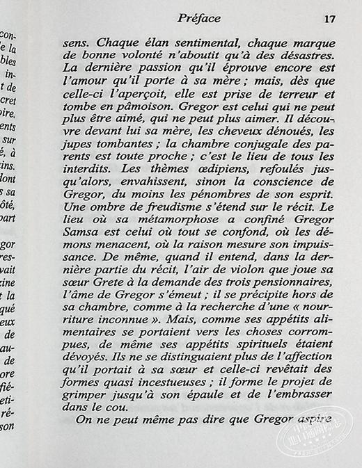 【中商原版】卡夫卡 变形计 法文原版 La metamorphose Franz Kafka 商品图7