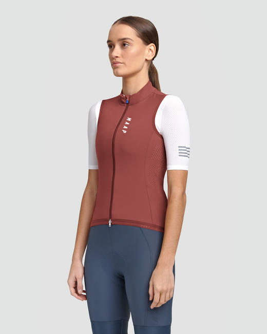MAAP 女士 Draft Team Vest Henna 骑行马甲 商品图0