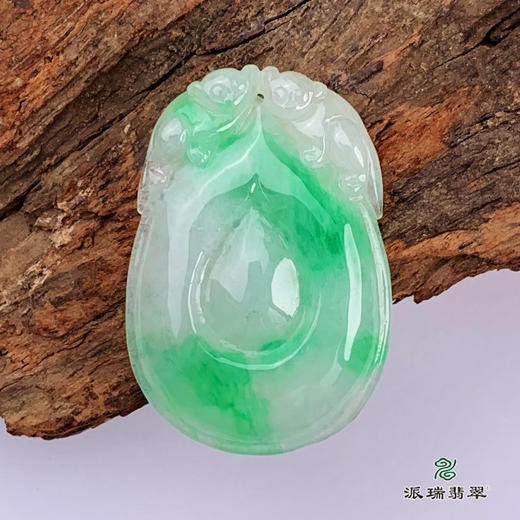 派瑞翡翠 翡翠挂件 糯种 飘花 商品图1