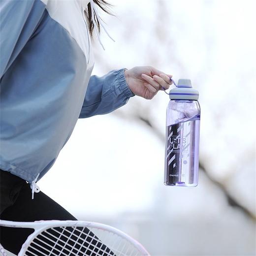 茶花运动水杯塑料大容量便携水壶健身夏季杯1200ml-050015 商品图4