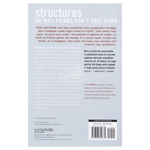 预售 【中商原版】结构 马斯克推荐 豆瓣高分 英文原版 Structures J. E. Gordon 建筑结构科普【中商原版】 商品图1