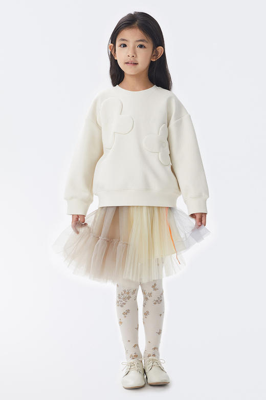 江南布衣童  22年秋款  网纱透明薄纱短款腰裙  1M8D12430 商品图0