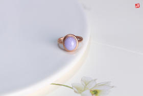 天然紫翡戒指 镶嵌：18K金