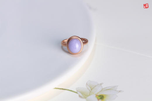 天然紫翡戒指 镶嵌：18K金 商品图0