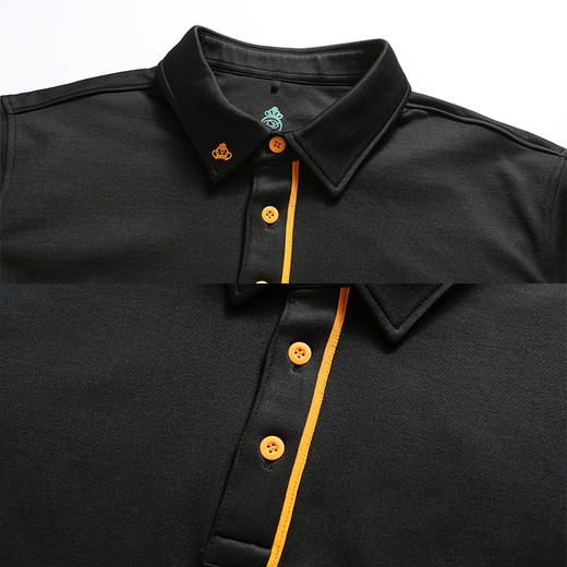 BLW-002A(PROSIMON高尔夫秋冬男款长袖撞色翻领POLO衫） 商品图2