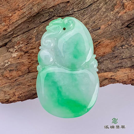 派瑞翡翠 翡翠挂件 糯种 飘花 商品图4