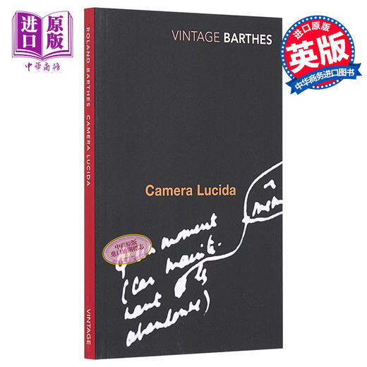 预售 【中商原版】Camera Lucida : Reflections on Photography 进口艺术 明室：摄影纵横谈 商品图0