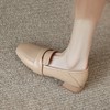 ZHR粗跟单鞋女2022年秋季新款英伦乐福鞋一脚蹬方头百搭女鞋 商品缩略图2