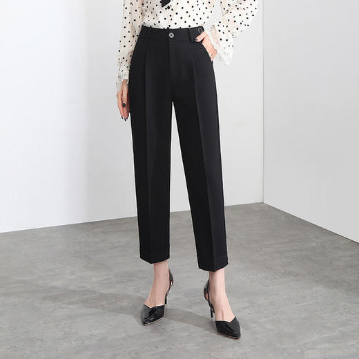 休闲时尚，烟管裤直筒高腰显瘦小脚裤九分萝卜哈伦裤MFE-8889 商品图1