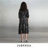 JUDYHUA 印染设计抽绳收腰连衣裙 商品缩略图2