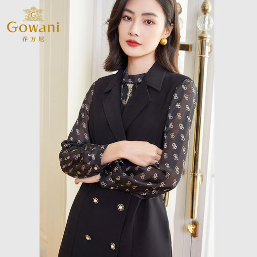 乔万尼春装新款马甲女精致感收腰显瘦外套EF3H826 商品图1