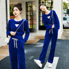 秋季女2022新款运动套装气质休闲时尚秋装高级感上衣阔腿裤两件套WH5069 商品缩略图6