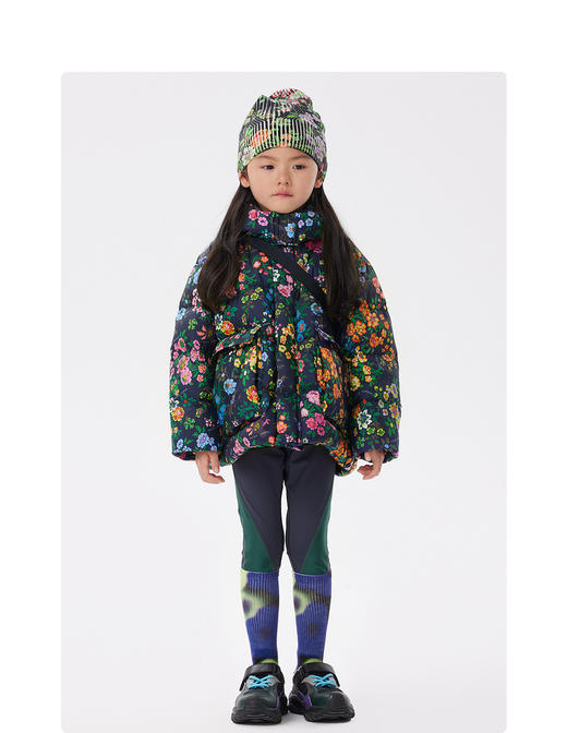 江南布衣童  22年 秋款  多彩印花羊毛帽子  6M8K10810 商品图5