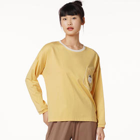 都市丽人睡衣舒适外出26支棉质单面家居服长袖类LH22G5