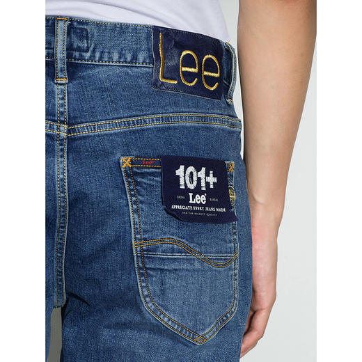 Lee宫廷文化“龙随型动”潮服彭于晏同款22秋冬新品705男牛仔裤蓝 商品图4