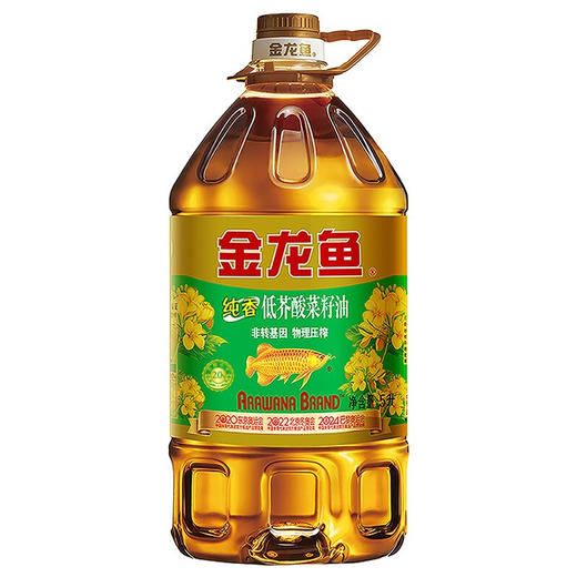 金龙鱼非转基因纯香低芥酸菜籽油5升 商品图0