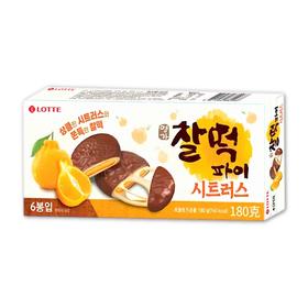 乐天 打糕派济州柑橘味180g 