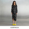 JUDYHUA 印染设计抽绳连衣裙 商品缩略图0