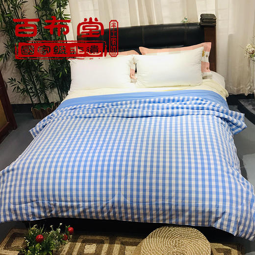 【武汉-新洲】百布堂纯棉粗布健康养生空调被2-0*2-3m多色系 商品图5
