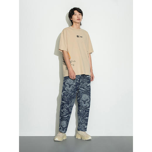 Lee宫廷文化“龙随型动”潮服22秋冬新品舒适男短袖T恤LMT0036384DR00F97W000 商品图2