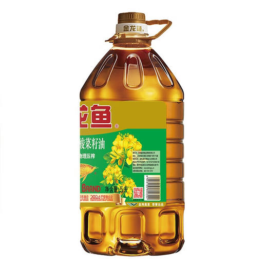 金龙鱼非转基因纯香低芥酸菜籽油5升 商品图1