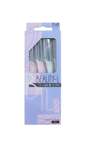 贝印修眉刀标准型（4支装）