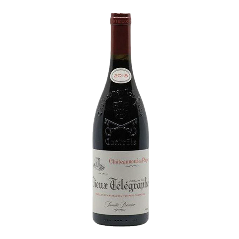 【跨境商品】老电报酒庄教皇新堡红葡萄酒2018 Domaine du Vieux Telegraphe Chateauneuf-du-Pape