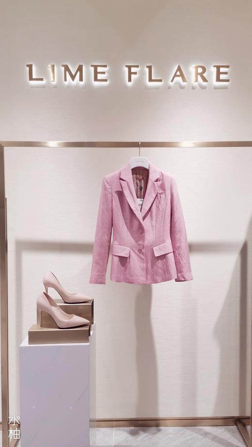 莱茵粉色气质短西装外套LM1E103SJK102P1 商品图2