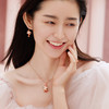 ［醒狮系列］18K玫瑰金贝母镶钻耳饰 商品缩略图2