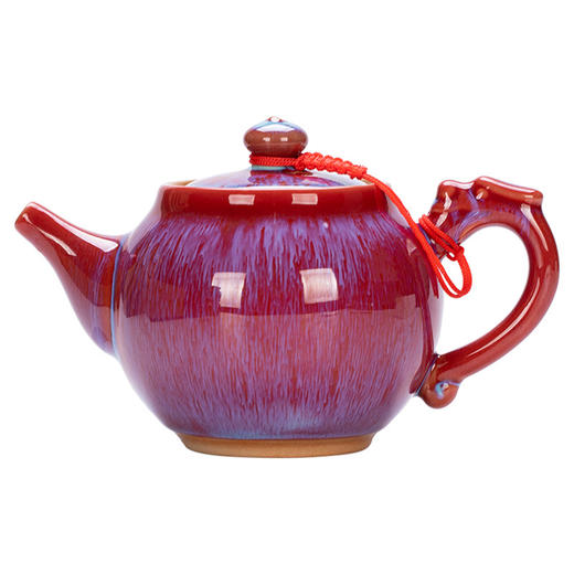 「窑变工艺！数款可选」窑变茶壶陶瓷大容量单壶中式复古泡茶器家用办公功夫茶具大号茶壶餐饮用具 商品图4
