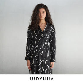 JUDYHUA 印染设计真丝衬衫