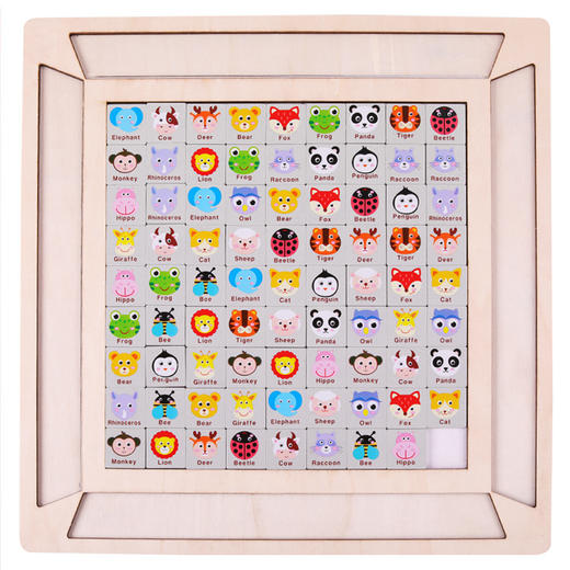 【早教认知 乐趣翻倍】新品木制连连看对对碰游戏儿童早教消消乐幼儿园益智玩具 商品图7