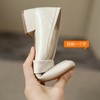 ZHR粗跟单鞋女2022年秋季新款英伦乐福鞋一脚蹬方头百搭女鞋 商品缩略图10