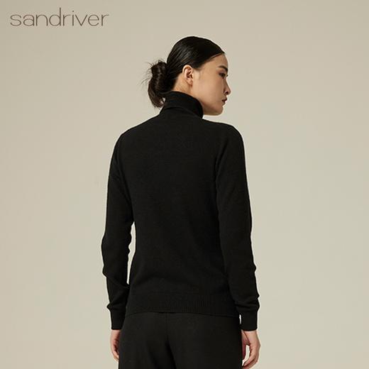 双翻领羊绒刺绣女套衫 SJF94W370K 商品图2