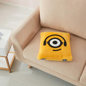 小黄人多用抱枕绒毯