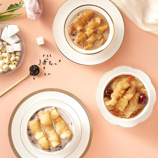 【胶趣小红碗即食花胶礼盒装】鲜炖深海斗湖鱼胶备孕孕妇月子宫寒术后康复等营养滋补养胃健脾高蛋白低脂肪，固体含量大于60% 商品图3